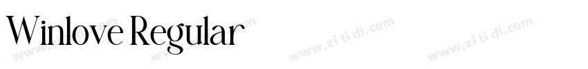 Winlove Regular字体转换